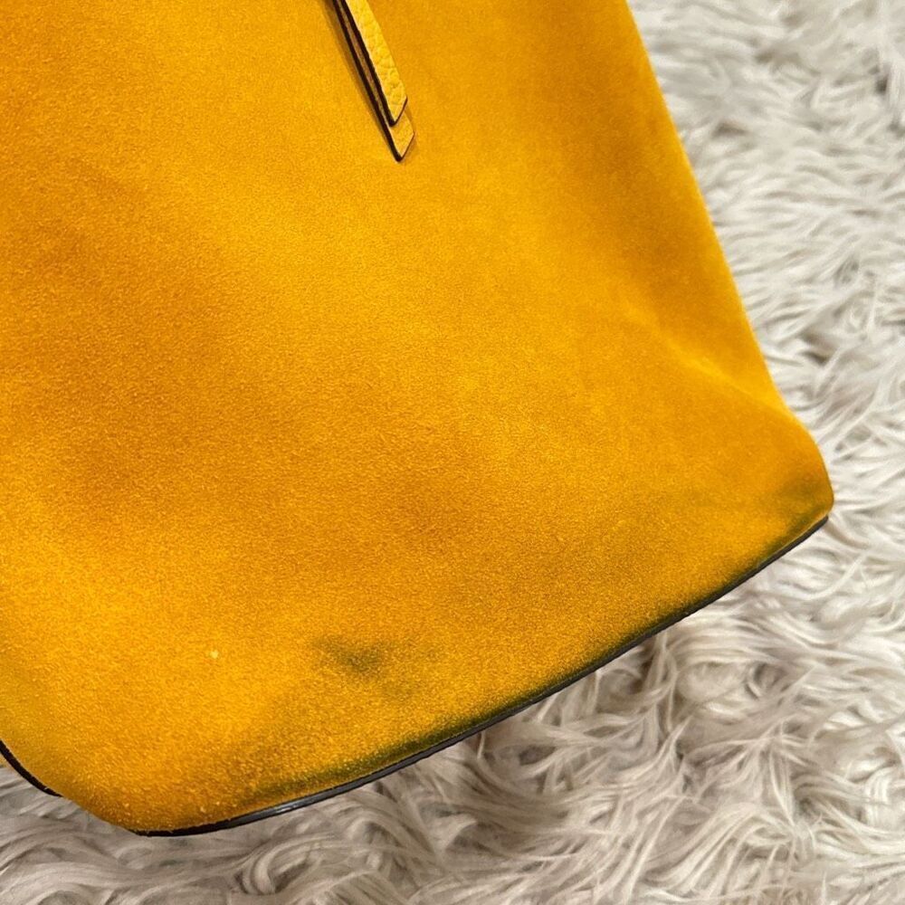 Kate Spade Yellow Suede Bucket Bag - Picture 4 of 11